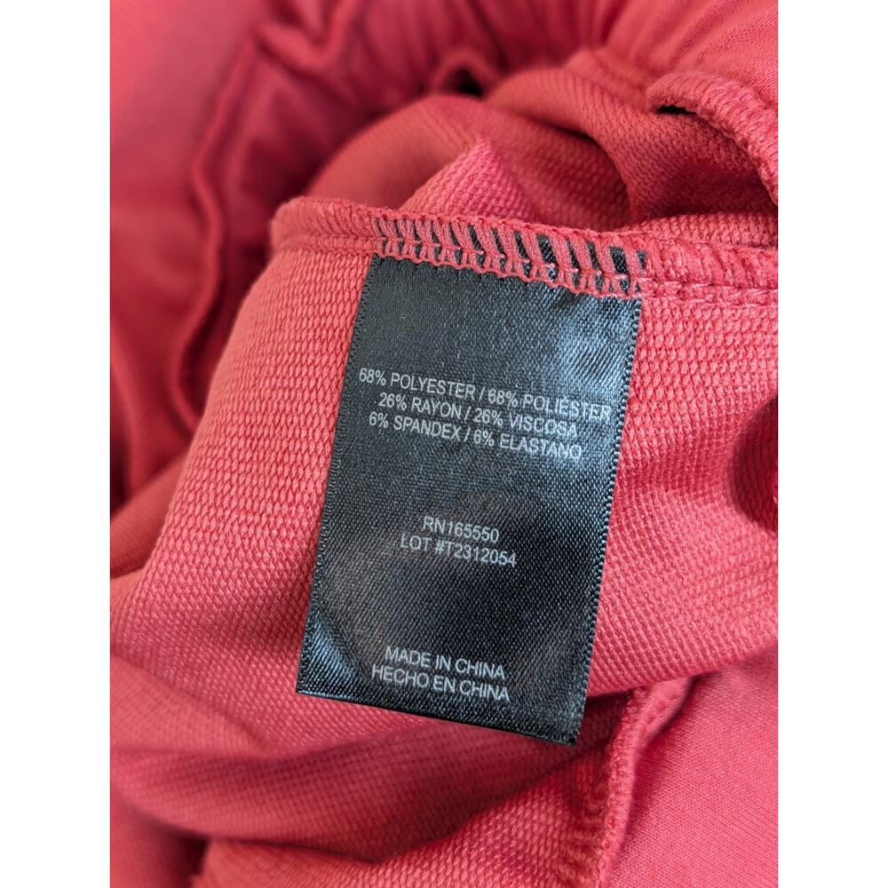 32 Degrees Cool Women's Crew Neck Short Sleeve Dress, Garnet Rose, Size Small - Picture 8 of 9